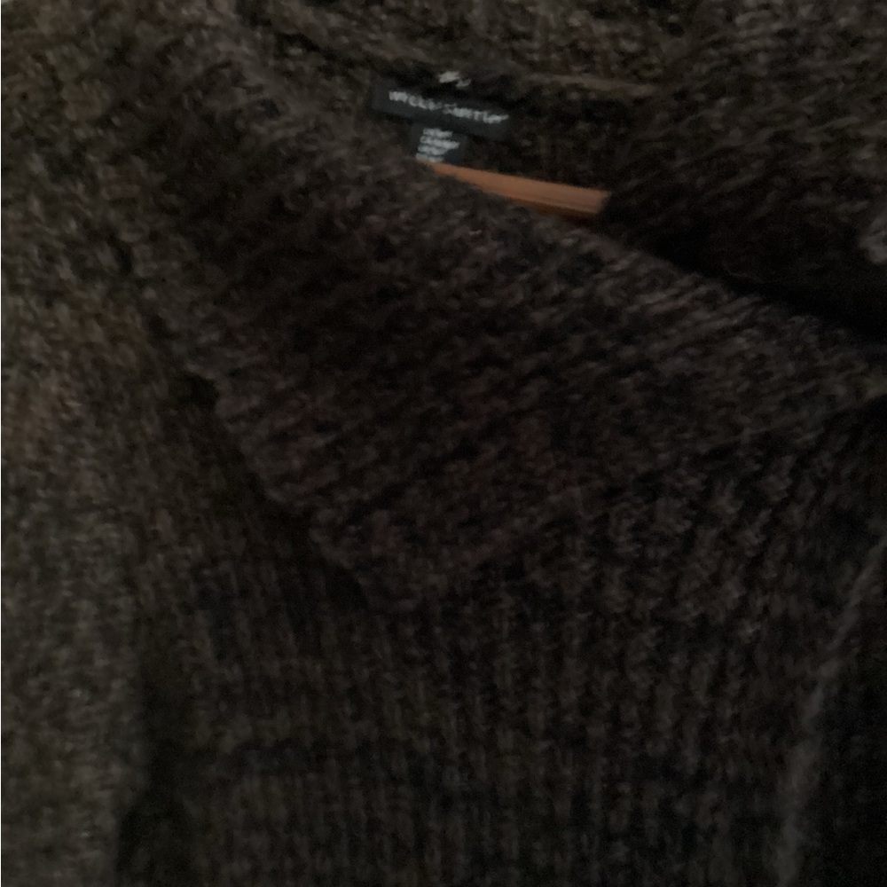 Long one button long cardigan
